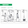 YJINGRUI Retractable Spring Balancer 1~3kg(2.2~6.6lbs) Hanging Tool Spring Balancer Balancer