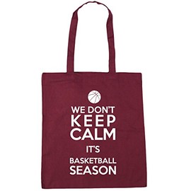 Hippowarehouse We Don't Keep Calm It's Basketball Season Tote Shopping Gym Beach Bag 42cm x38cm, 10 litres
