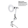 5X Magnifying Glass Clip On LED Tattoo Desk Lamp USB
