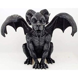 Pacific Giftware Ram Horned Gargoyle Statue Cold Cast Resin Figurine