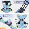 BEAUTYZOO No Pull Dog Harness Large, Adjustable Dog Harness and