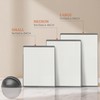 SMIRLY Plastic Cutting Board Set with Holder 3 Pieces, Non-Slip