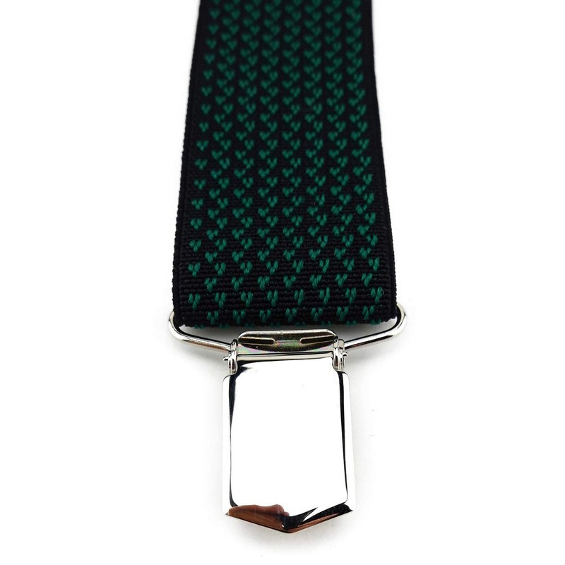 TigerTie Unisex Y-shaped braces with 3 extra strong clips, patterned,