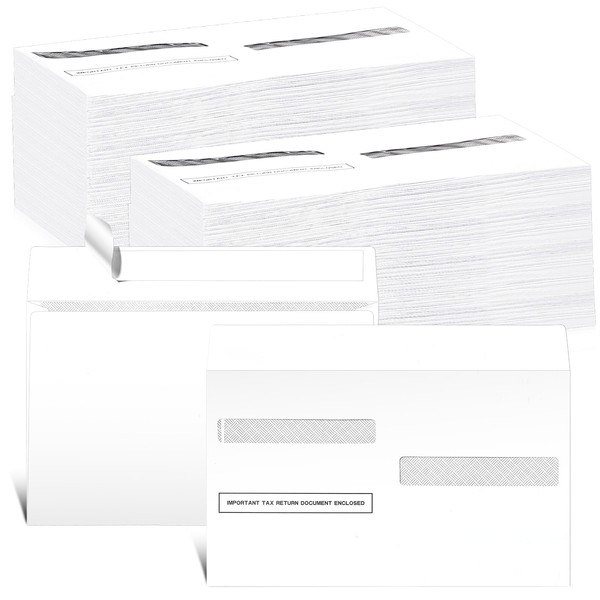 Sayglossy 50 PC W2 Envelopes 2025 Tax Envelopes Double Window