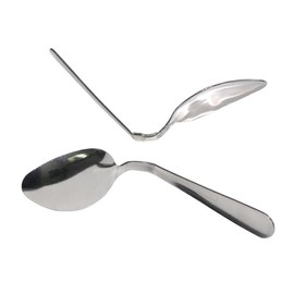 LRESJJIUJ Curved Spoon, Curved Magic Technique, Magic gimmick, Magic Props, Magician Accessories, Folding Metal Spoon Technique, Prank Toy