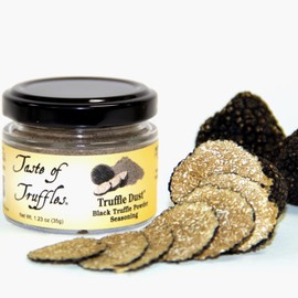 Truffle Dust® Seasoning, Truffle & Mushrooms Powder Seasoning, Truffle Gourmet Food Condiments Vegan and Vegetarian Friendly (Black Truffle, 1.23oz (35g))