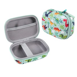 Leayjeen Children's Camera Protective Case Compatible with Grepro/Gofunly/Goopow/YunLone/AONISE/Dwfit/Kriogor/Hangrui Children's Digital Camera Protective Case (Case Only), green dinosaur, Kids