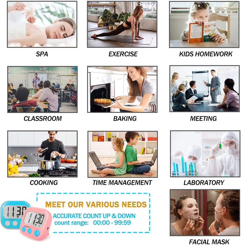 Classroom Timers for Teachers Kids Large Magnetic Digital Timer 4