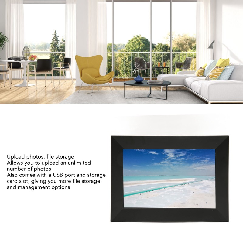 8 Inch Digital Photo Frame Multifunction WiFi IPS HD Touch