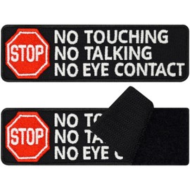 Service Dog Patch Dog Patches Funny Velcro Patch Assistance Dogs Patch Dog Patch (Stop Don't Pet - Velcro Patch)