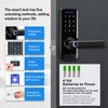 GEKRONE Smart Front Door Lock with Lever Handle, Keyless Entry