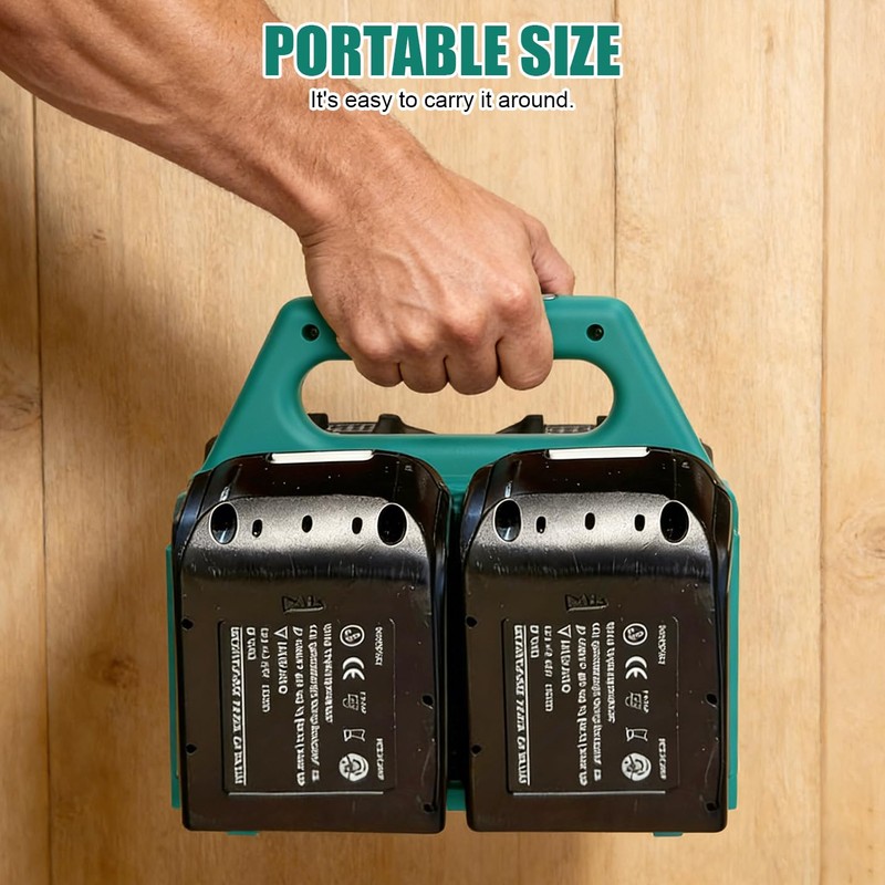 Bozdyru 4-Slot Battery Holder for Makita 18V & 14.4V