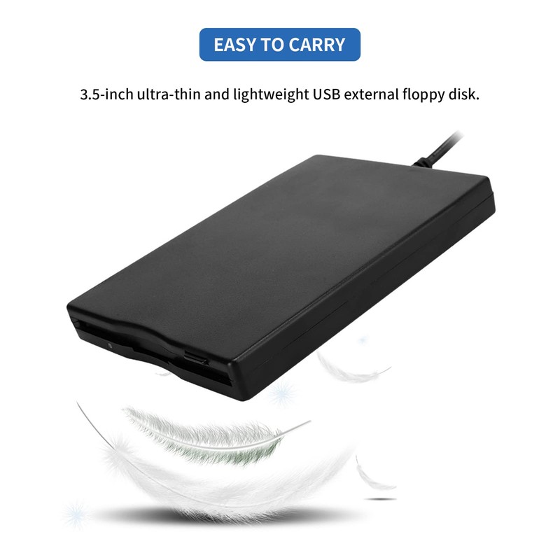 Gugxiom 3.5" USB Floppy Disk Reader, Portable External Floppy Disk