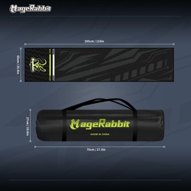 MageRabbit Darts Mat – 25.6"x116"Nylon Non-Slip Flooring with Precision Oche Line for Indoor/Outdoor Play | Durable, Portable Design for Home, Pub, or Tournament Use