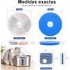 MXCOCO 8pcs Filtros Fuente de Agua de Gatos, Sistema Filtración