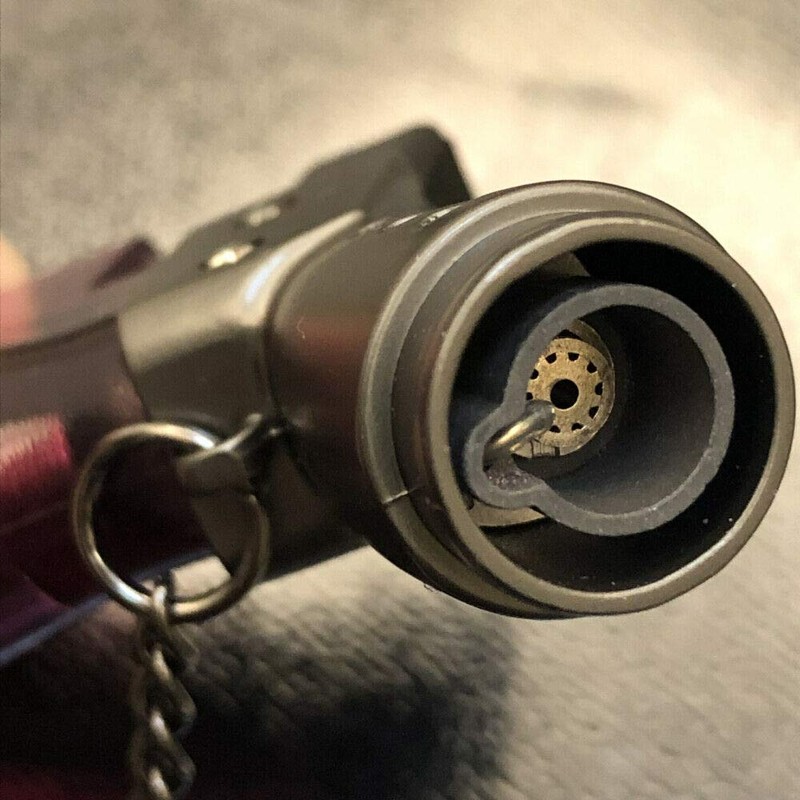 Jet Torch Flame Lighter Windproof 1300'C Adjustable Flame Refillable Butane