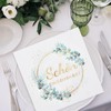 Pack of 100 Birthday Napkins with German Text "Schön, dass