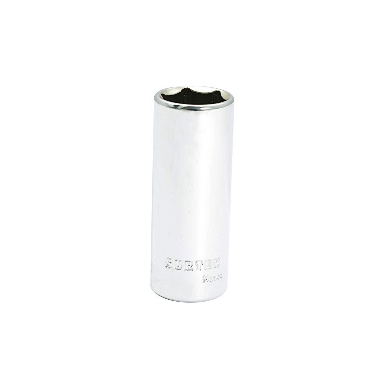 Surtek F5118HLM Dado largo cuadro de 3/8", 6 puntas, métrico,