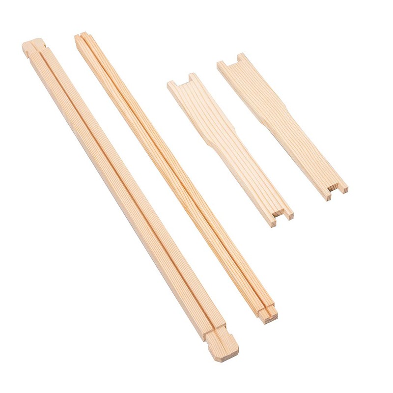 BeeCastle 10 Pack Beehive Frames and Wax Foundations for Deep