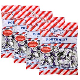 Hard Candy Diana Powermint 4-Pack 3.25oz Each, Cough Relief, Sore Throat Soother