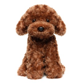 WEIGEDU Adorable Labradoodle Plush Toy Fluffy Red Poodle Stuffed Animal Dog Puppy, 12.6" - Perfect for Kids, Babies, Birthday, Nursery