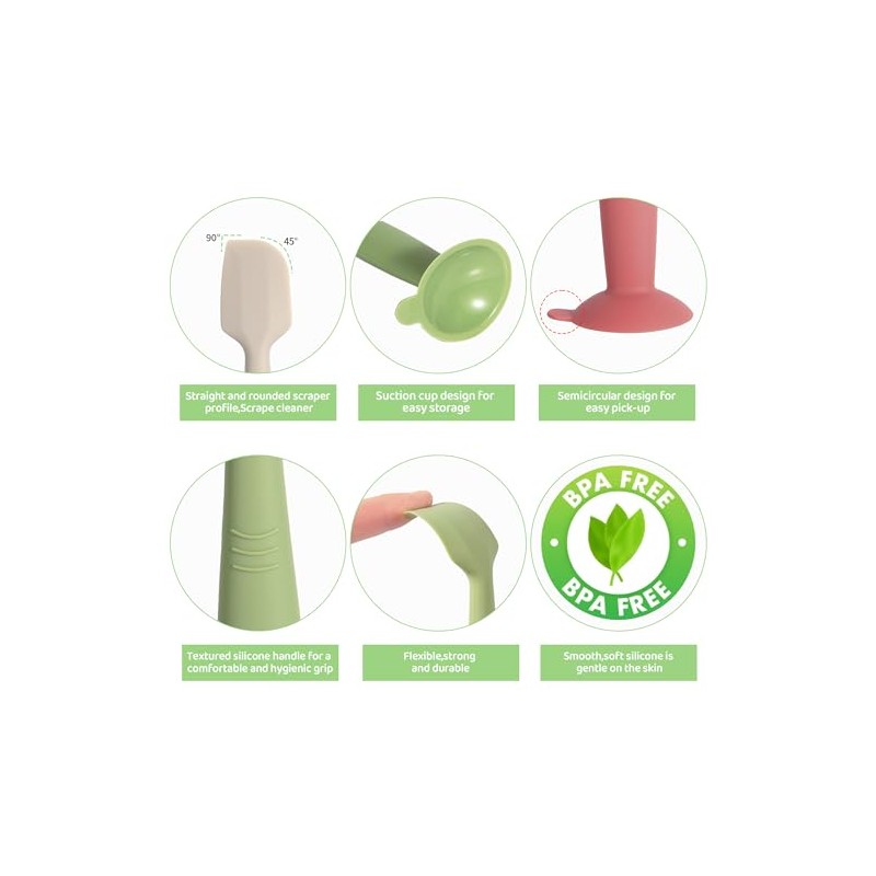 Butt Spatula Baby Diaper Cream spatula 3 Pcs with 3