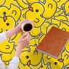JOOCAR Cute Rubber Duck Throw Blankets Yellow Cartoon Ducks Throw