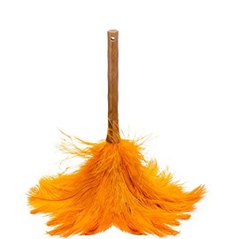 AVIAN COLOR FEATHER DUSTER. (Orange)