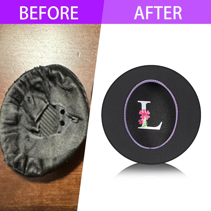 Jomwag Magic Ice Gel Replacement Earpads for Alienware AW510H/AW310H, Black/Purple