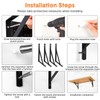 Nuogo 20 Pack Heavy Duty Shelf Brackets Bulk Metal Floating