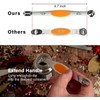 ChefAide Stainless Steel Magnetic Measuring Spoons Set, Upgraded Extended Set