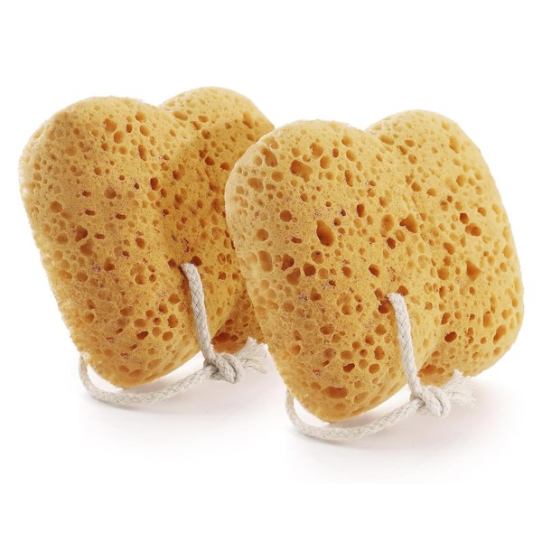 2 Stück Badeschwämme, Körperschwamm mit Dichtem Schaum für Frauen Männer,