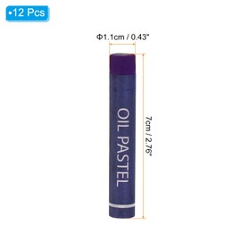 PATIKIL Purple Oil Pastels, 12Pcs Soft Oil Crayons Creamy Pastels Stick Art Supplies for Art Painting Drawing Blending Graffiti for Artists Beginners