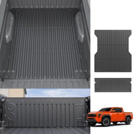 Dattumar Truck Bed Mat Tailgate Mat Compatible with 2024 2025 Toyota Tacoma 5Ft Bed All Weather Protection TPE Accessories (24-25 Tacoma 5FT)