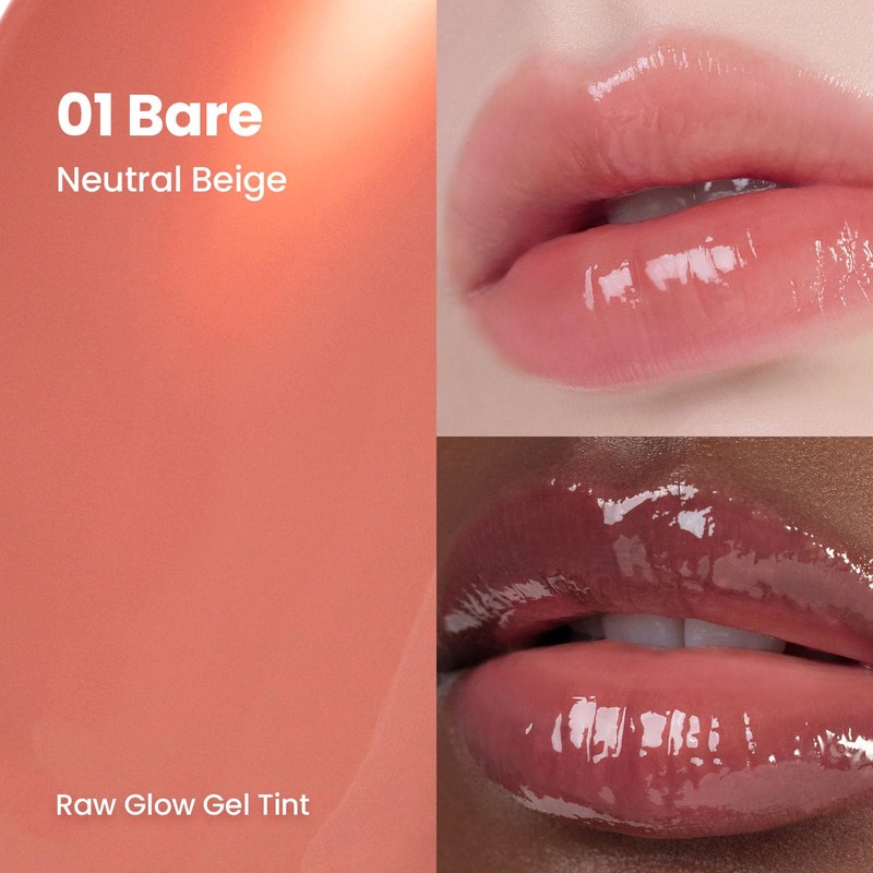 HINCE Raw Glow Lip Tint - Stain Glazed, Glossy Dewy