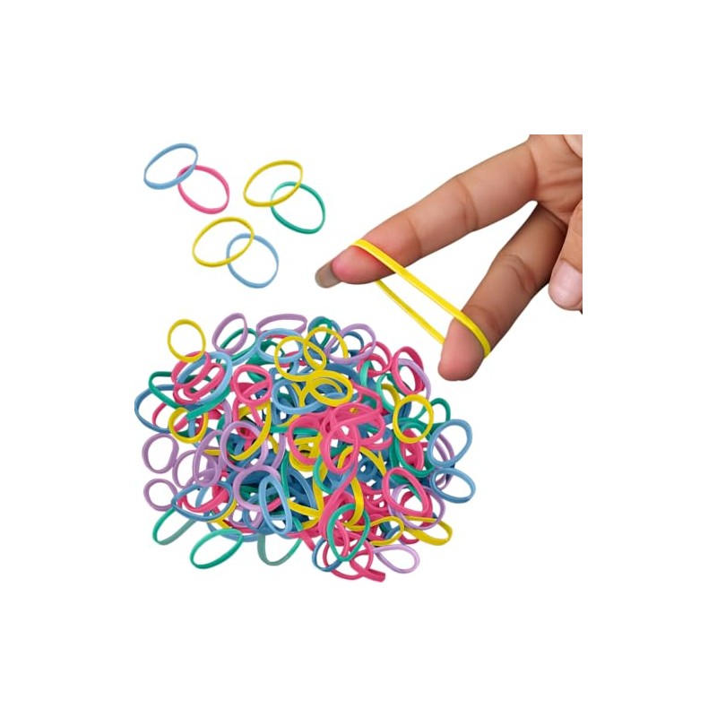 Cosy Companions 250x ColourMix2 Elastic Ponytail holders, Ties, Small