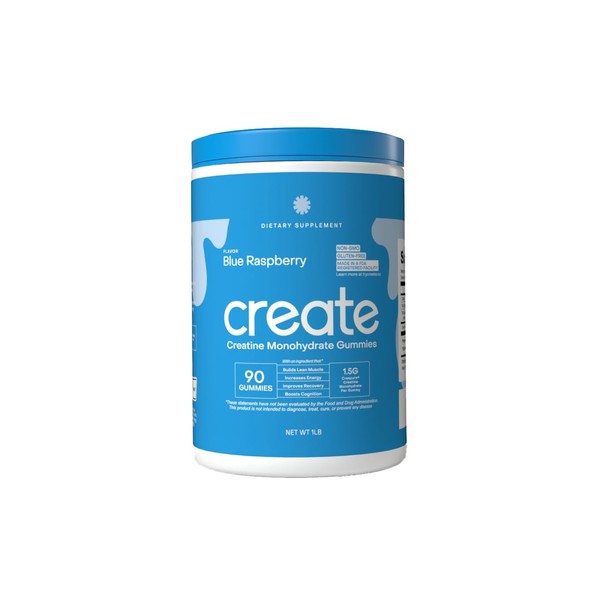 Create Creatine Monohydrate Gummies for Men & Women, Boost Focus,