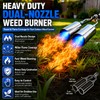 Brightpik Dual-Nozzle Propane Weed Torch, Weed Burner with 11.5 FT
