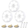 Electight Upgraded Motion Sensor Light, 8 LEDs, 3 Pack Rechargeable,