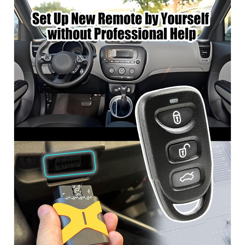 Remote2program 2PCS Simple Key Keyless Entry Remote Control Replacement for