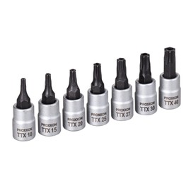 PROXXON Torx Bit Socket No. 83654 1/4 inch (6.3 mm), Set of 7