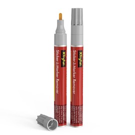 XTryfun Adhesive Remover, Multi-Surface Safe Sticker Marker Remover Pen, Rapid Safely Removes Stickers, Glue, Decals, Label, Tape, Sticky Residues and More from Car Furniture Floor and More, 2 Count