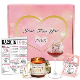 JWEX 40th Birthday Gifts Women, 40TH Birthday Gifts for Her, 40th Anniversary for Friends, Daughter, Sister Mom - Turning 40 Present