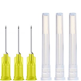 100Pack 30Ga 1/2 Inch Sterile Disposable Injection Needle with Cap for Scientific and Industrial Lab Dispensing Needl Accessories (30Ga)