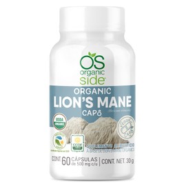 Organic Side - Cápsulas de Melena de León Orgánicas - 60 Caps - USDA