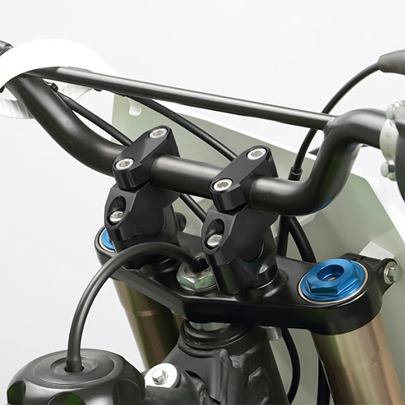 LKCCTK Motorcycle Handlebar Risers Handlebar Risers Handlepost 1 Set Black