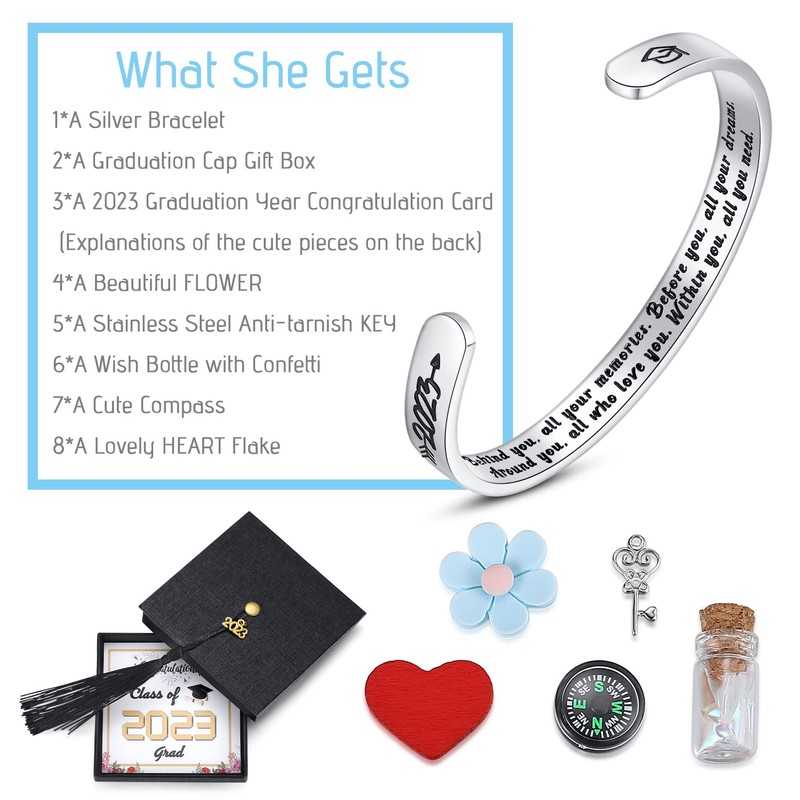 SAM & LORI 2024 Unique Graduation Gifts for Her-Graduation Cap