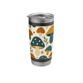 Mushroom Rainbow Forest Aesthetic Naturecore Art Hongos Stainless Steel Insulated Tumbler