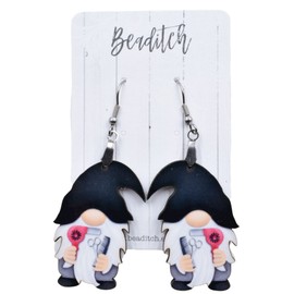 Hair Stylist Gnome Earrings - Cosmetology Earrings