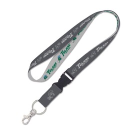 Tulane University Lanyard - Charcoal